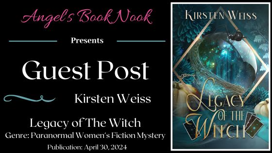 Guest Post: Legacy of the Witch (The Mystery School) by @KirstenWeiss ~ #BookTour #Giveaway #Excerpt angelsbooknook.com/2024/05/03/gue… via @angels_gp17 @GoddessFish