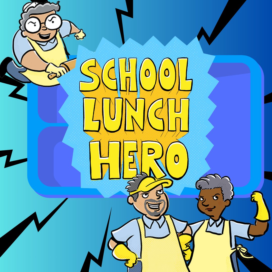 Serving up a smile every morning and every lunch time! Today is School Lunch Hero Day! Thank you so much for feeding our students daily and serving it up with a smile! You are a hero every day!