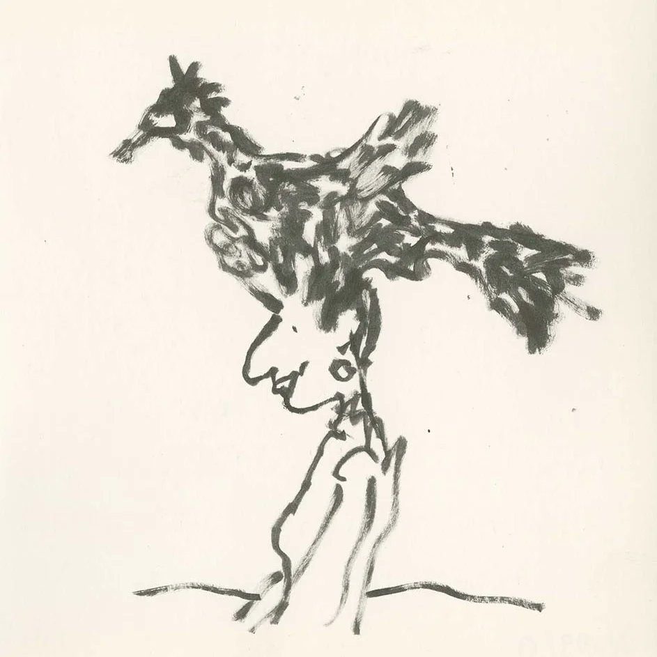 These small drawings come from the first of several sets of works showing fantastic hairstyles.  Some of them were recently on show in Quentin's exhibition 'The QB Papers' at Cromwell Place.
Click the link in to view more illustrations quentinblake.com/every-other-fr…

#quentinblake