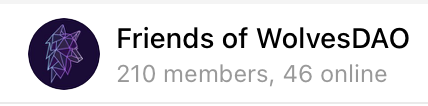 WolvesDAO's tweet image. The best part of the WolvesDAO? Exclusivity.

The worst part? Also exclusivity.

Introducing - Friends of WolvesDAO

A new way to engage with the Wolves in a more casual environment.

This invite-only telegram chat will have less requirements than our Discord and be an easier…