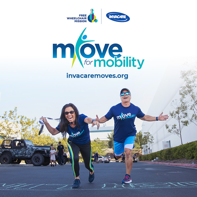 Move for Mobility, our first global fundraiser with @FreeWheelchairMission, an international non-profit organisation providing wheelchairs in under-resourced countries. We're raising awareness & funds by doing physical activities. #moveformobility invacaremoves.org
