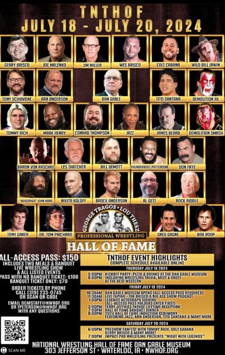 Bryant Haremza (@bharemza) on Twitter photo Look at this lineup for <a href="/TNTHOF/">TNTHOF</a> so many stars to come see. I hope a lot of my <a href="/adfreeshows/">AdFreeShows.com</a> family come to support <a href="/tonyschiavone24/">Tony Schiavone</a> <a href="/TheArnShow/">Arn Anderson</a> & all the other hall of famers. July can’t come fast enough. <a href="/Fgbrisco/">Gerald BRISCO 🤼♂️</a> <a href="/HeyHeyItsConrad/">Conrad the Mortgage Guy</a> <a href="/paulybwell/">Paul Bromwell</a> <a href="/Rebecca_Roper_/">Rebecca Roper</a> #BringAFriend2024 Look at this lineup for <a href="/TNTHOF/">TNTHOF</a> so many stars to come see. I hope a lot of my <a href="/adfreeshows/">AdFreeShows.com</a> family come to support <a href="/tonyschiavone24/">Tony Schiavone</a> <a href="/TheArnShow/">Arn Anderson</a> & all the other hall of famers. July can’t come fast enough. <a href="/Fgbrisco/">Gerald BRISCO 🤼♂️</a> <a href="/HeyHeyItsConrad/">Conrad the Mortgage Guy</a> <a href="/paulybwell/">Paul Bromwell</a> <a href="/Rebecca_Roper_/">Rebecca Roper</a> #BringAFriend2024