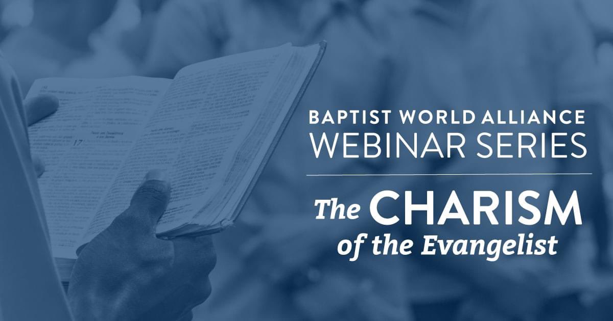 Free Webinar What does it mean to live and to serve as an evangelist filled with the Holy Spirit? Thursday, May 9 7:00am Washington DC time Register today with @BaptistWorld at bit.ly/charism-of-the… #EvangelismMonth #Pentecost