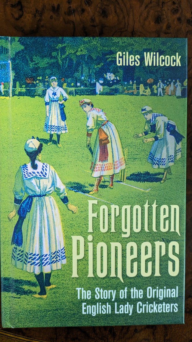 Was able to help @sarastro77 a little with his book and it's a lovely thing, covering a fascinating time in women's cricket history, providing a valuable long form account on the subject @PitchPublishing