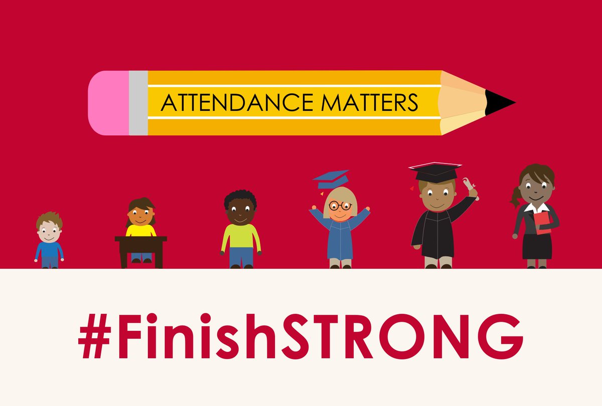 As we near the end of the 2023-24 school year, we want to encourage all of our CFB students to #FinishSTRONG with good attendance. Make sure to show up for school each day! Every minute in school counts!⏰