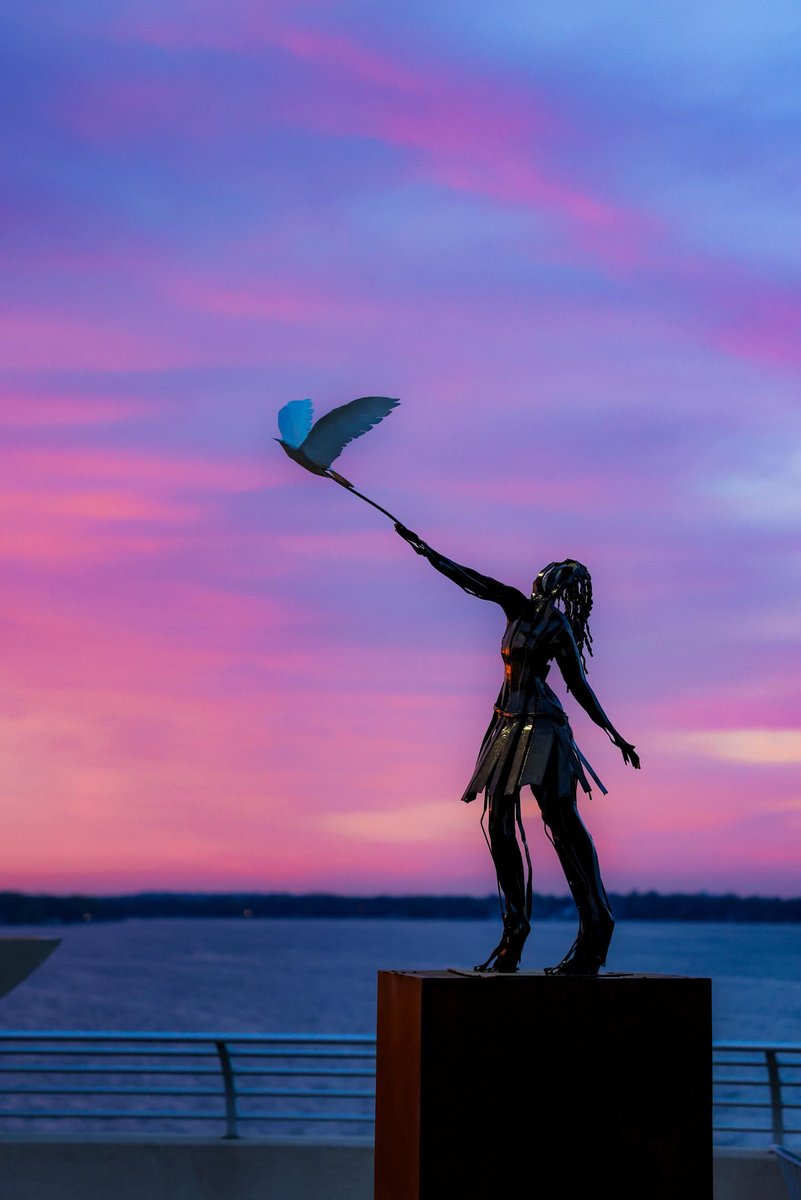 We're thrilled to be part of @MMoCAMadison Gallery Night tonight! Come explore our breathtaking rooftop gardens and see our latest Art on the Rooftop installment (now through October)! mononaterrace.com/art-on-the-roo… 'Letting Go' by Judd Nelson; photo by Allison Gallipeau