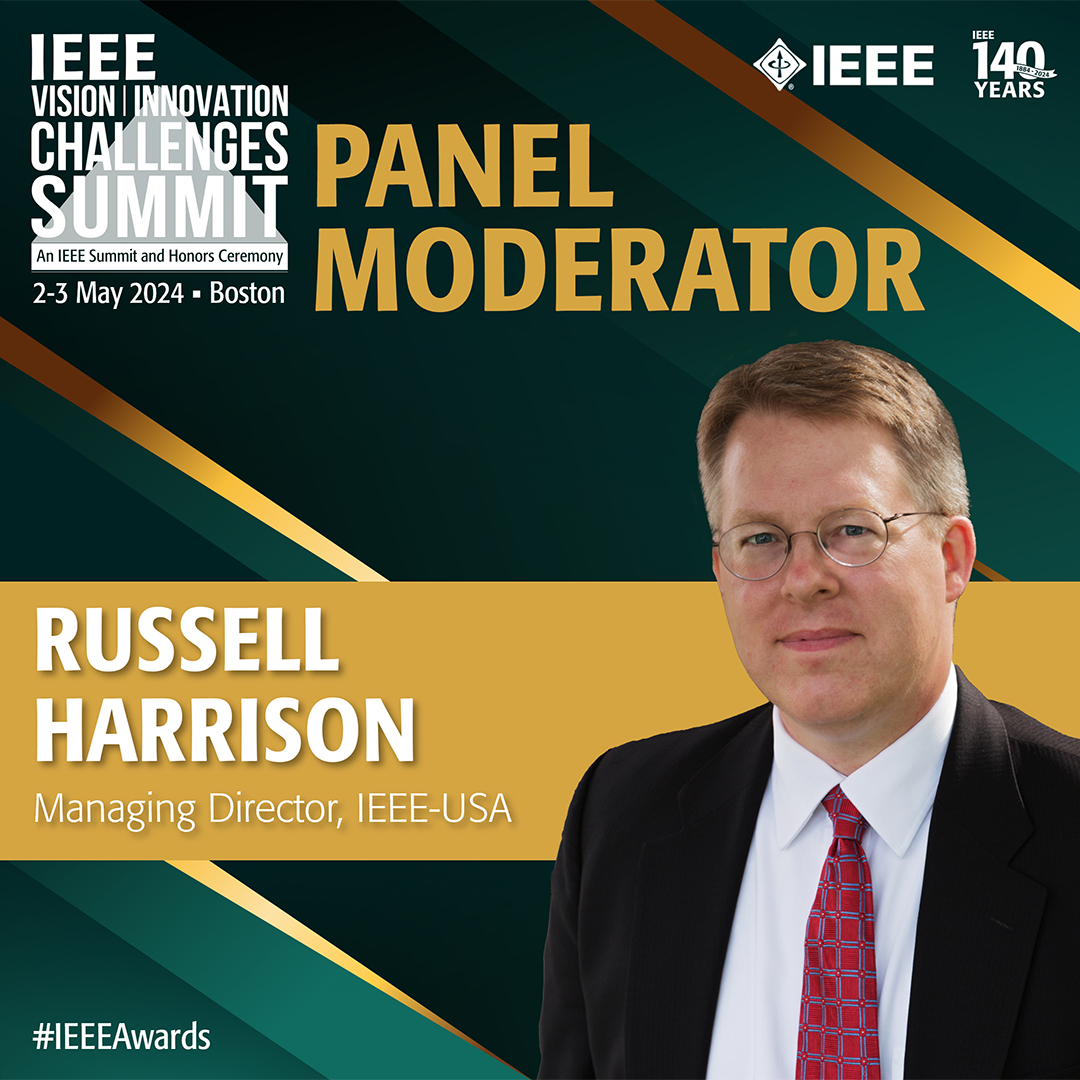 Great question from 'Implications and Opportunities of the #CHIPSAct' moderator, @IEEEUSA's Russel Harrison: 'What happens when this investment runs out?' @Mass_Tech's Carolyn Kirk foresees some interesting developments - like a #QuantumComputer in every office. #IEEEAwards2024