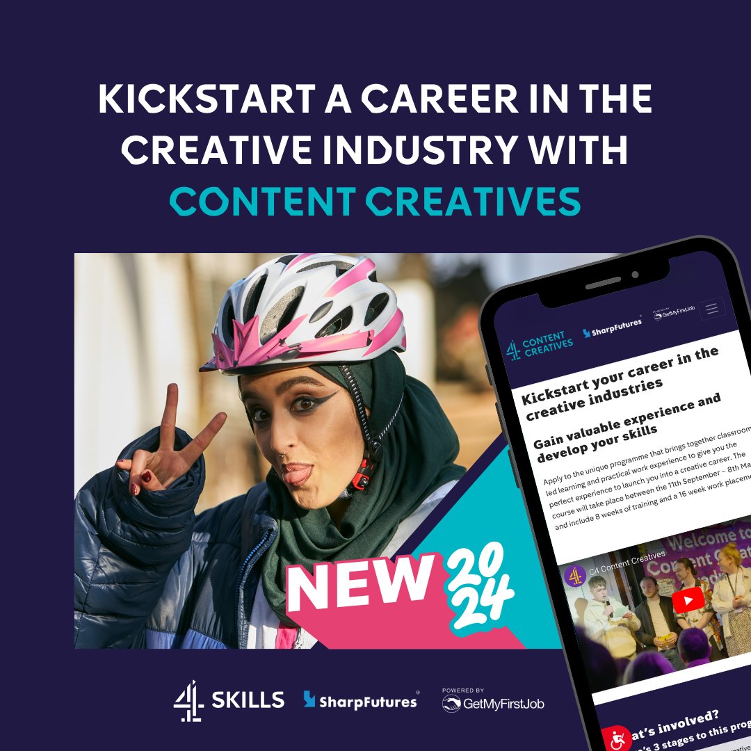 Want to kickstart your career in the creative industry? 🎬🎨 Content Creatives gives you 8 weeks of bespoke training and a 16-week placement with one of our creative partners, so you can develop your skills and gain real experience! Learn more and apply: bit.ly/3y3Gpss