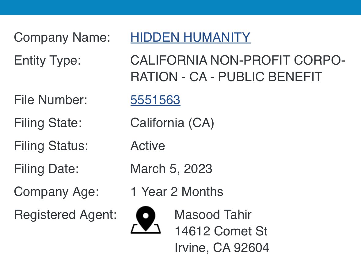 Andy Lee here. I’m just curious why your upstanding “Canadian” organization runs fundraising through another “non-profit” accepting money in USD called “Hidden Humanity,” which is operated from a home in Orange County, California?

Thought this was a grassroots student protest?