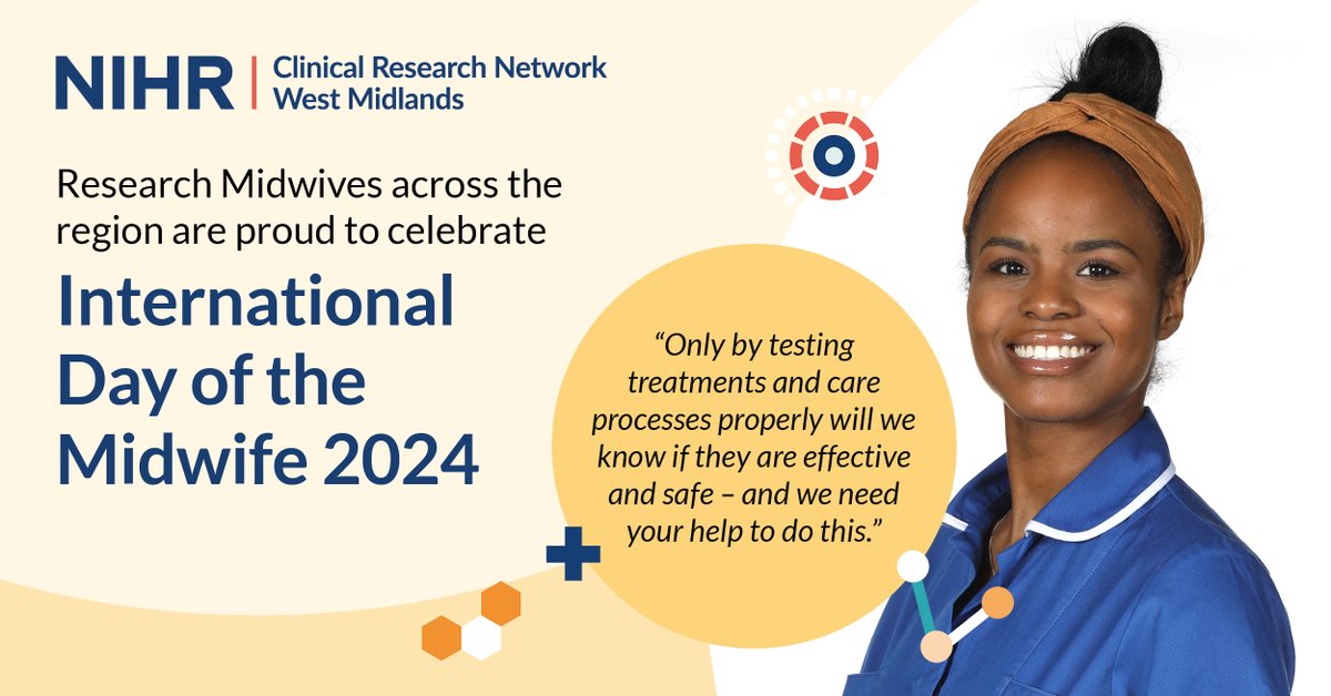 Ellmina is making an appeal for study participants to come forward @rwt_nhs as her way of marking International Day of the Midwife. Read her research story: bit.ly/49YiOqs #IDM2024