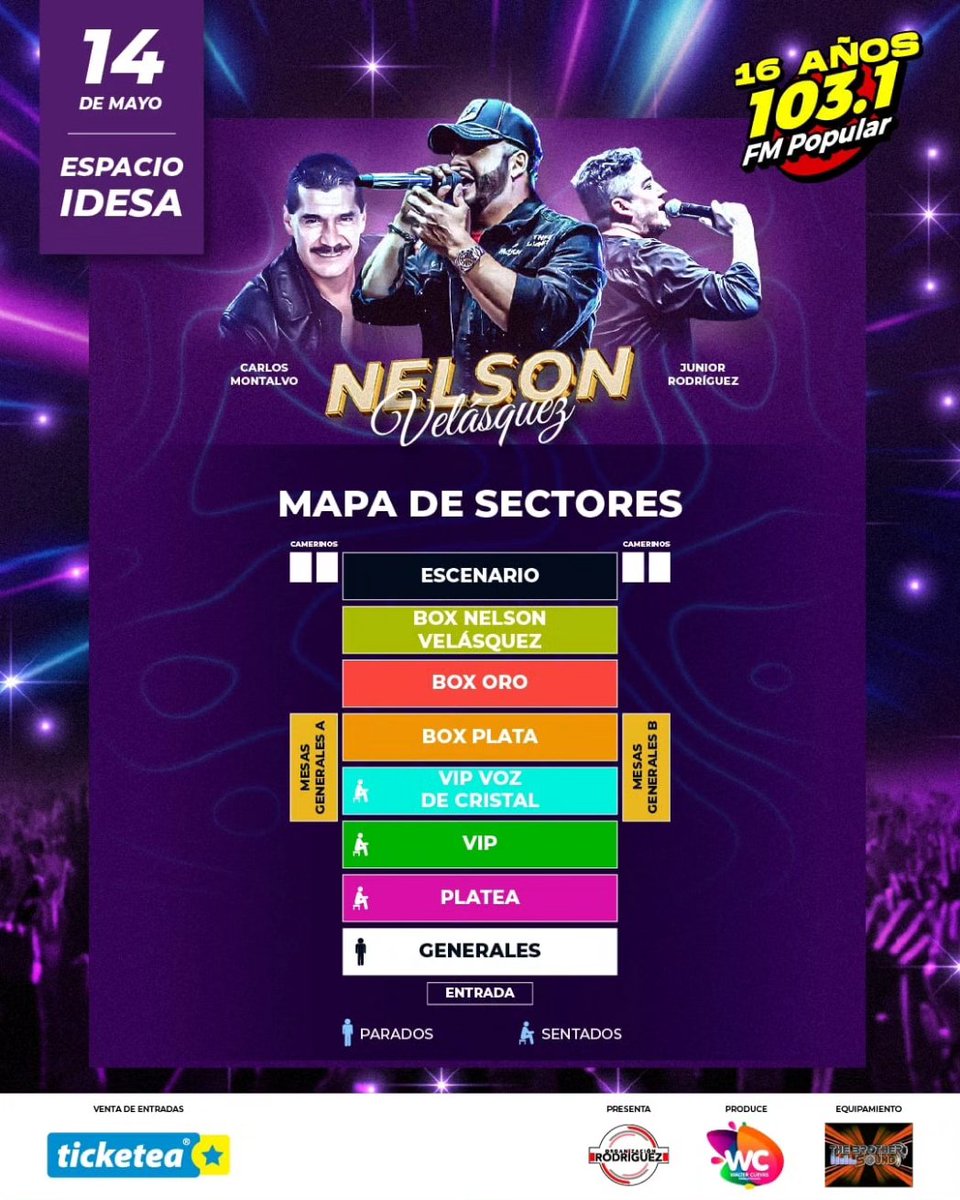 ⚠️ INICIAMOS LA ÚLTIMA, PREVENTA 3 ⚠️ ‼️ HABILITAMOS UN NUEVO SECTOR PARA QUE NADIE FALTE ‼️ ✔️ Generales 50.000 ✔️ Platea 80.000 ✔️ Vip 130.000 ✔️ Vip Voz De Cristal 180.000 Adquiri ya tus entradas en todos los puntos de @Ticketeapy Reserva De Box Al 0984 509301 ¿Te pensas