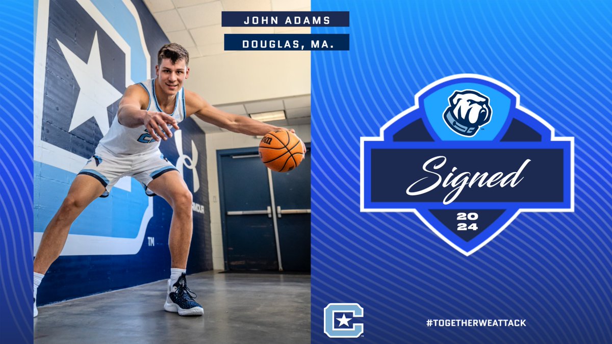 SIGNED! We are happy to announce that John Adams has signed to play for The Citadel next season. Welcome to the Bulldogs family John! #TogetherWeAttack 🏀Forward 📏6'8 👏NABC All-America Third-Team