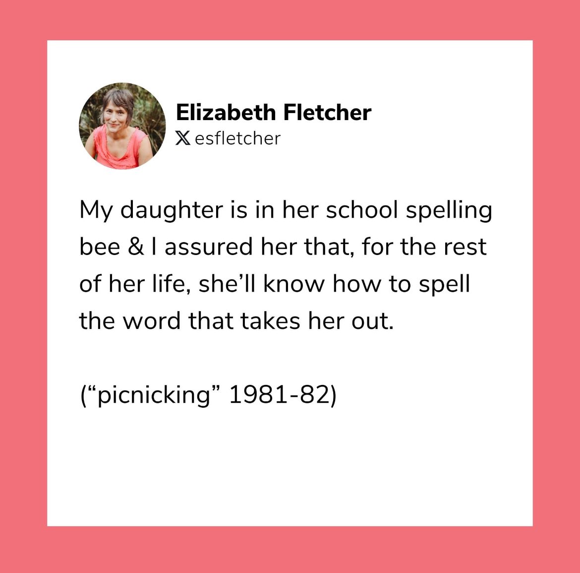 The word that bumped me out was “almond” because she pronounced it “amen,” and I had no idea that I could ask her to use it in a sentence.