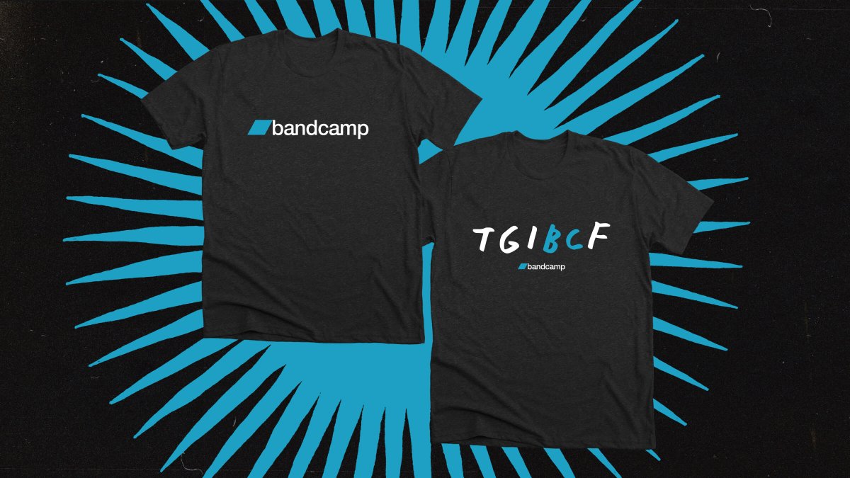 Got your Bandcamp merch? Two new Bandcamp T-Shirts now available, with proceeds from the Bandcamp Friday variant going to benefit MusiCares. store.bandcamp.com