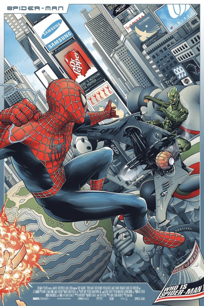 Spider-Man Poster 22 years old today Art by Amien Juugo #SpiderMan #TobeyMaguire