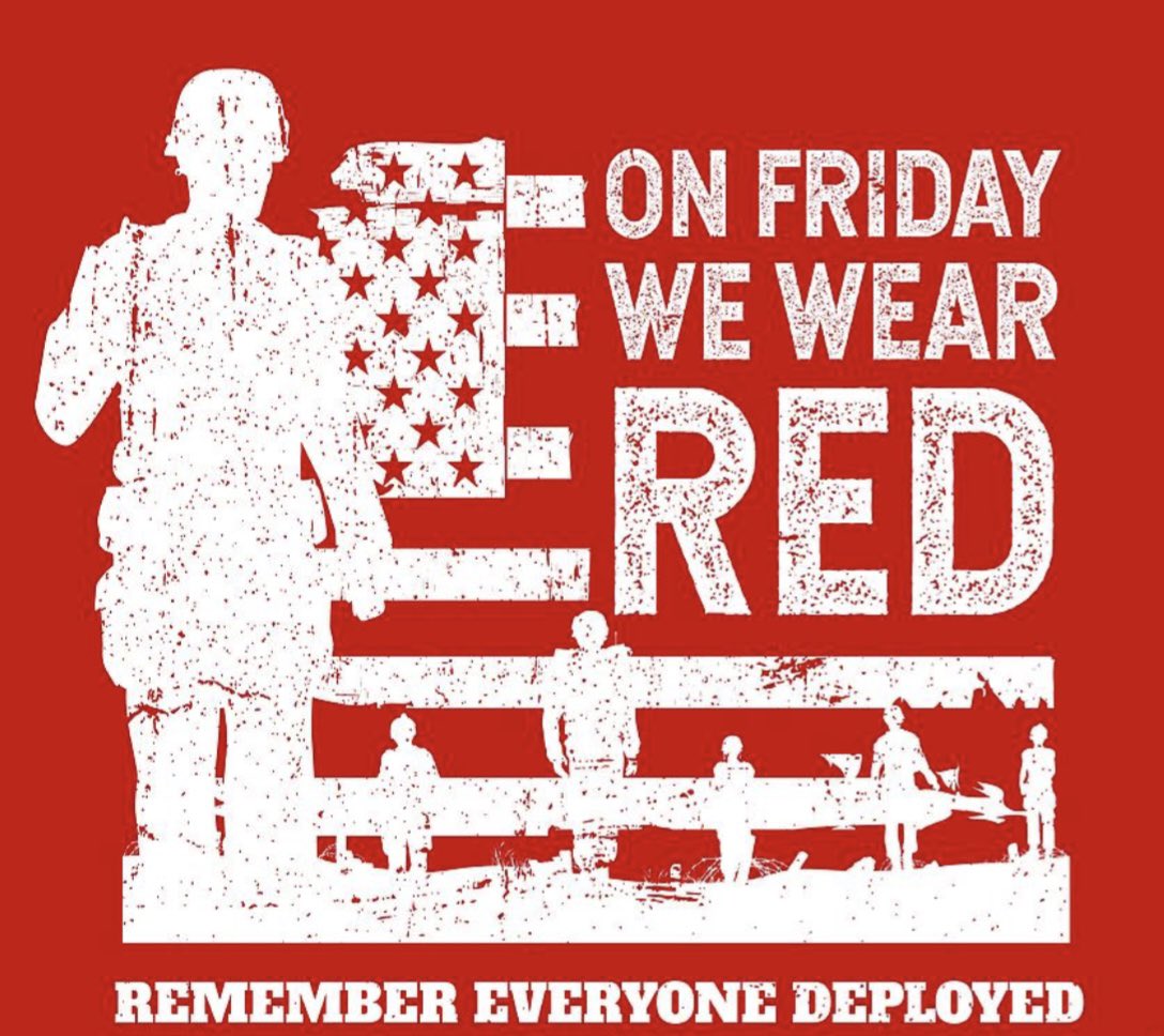 🇺🇸🇺🇸🇺🇸REDFriday🇺🇸🇺🇸🇺🇸
#RememberEveryoneDeployed🇺🇸🙏🏼
#SupportOurTroops 🇺🇸 ❤️🤍💙