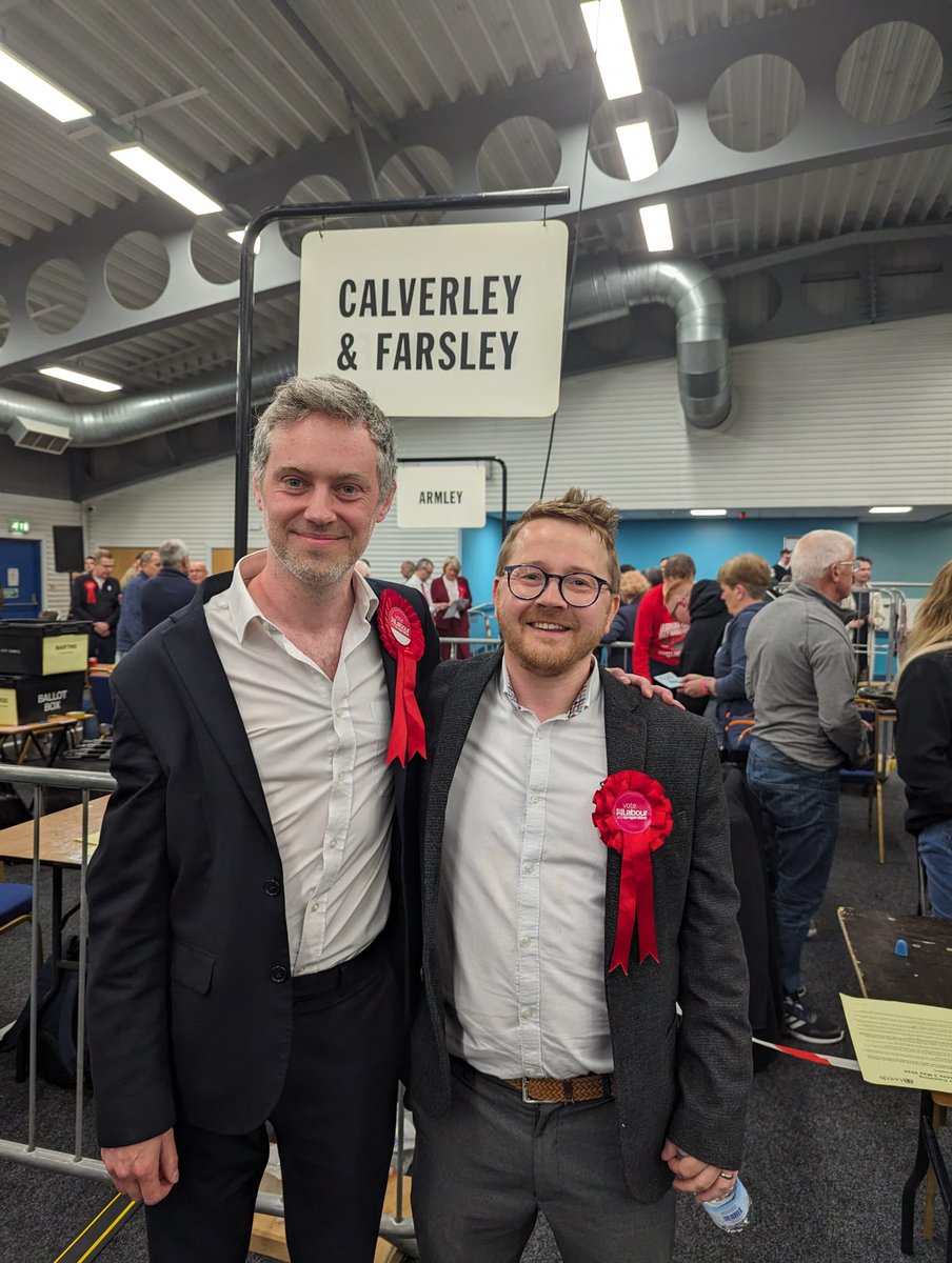 Calverley & Farsley - Labour Gain! 🌹

A huge congrats to Craig Timmins.