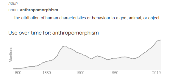 GUYS! I was looking up the definition of anthropomorphic for my next video and look! 

Did furries exist in the 1800's???? What happened????
Conspiracy????????? 🤔🤔🤔🤔🤔🤔