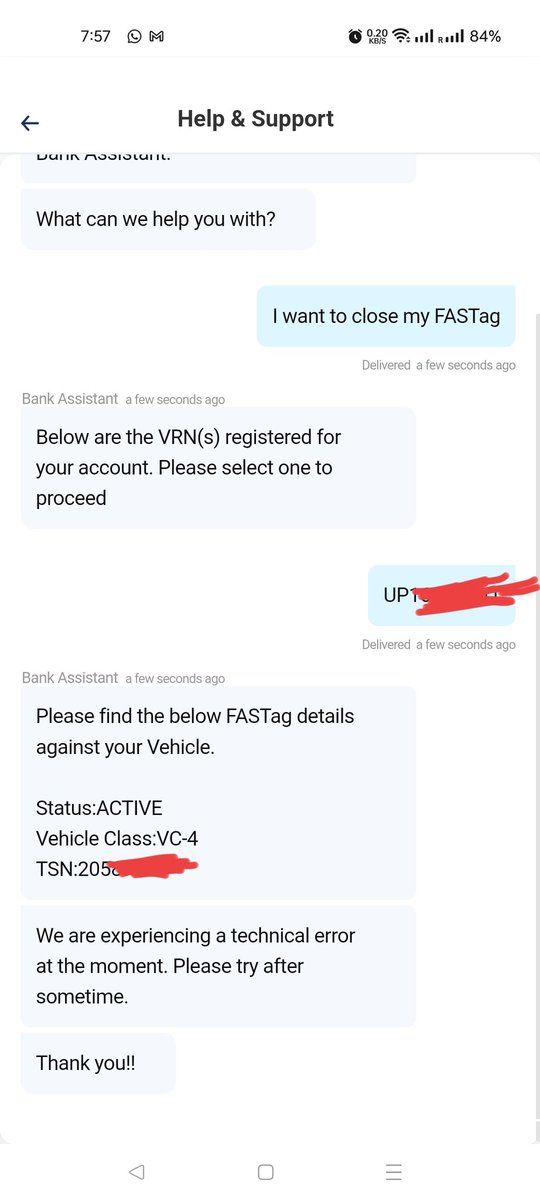 Hi @Paytm @Paytmcare 
Please suggest how to close fastag, since one week I am trying but your app is facing technical error.