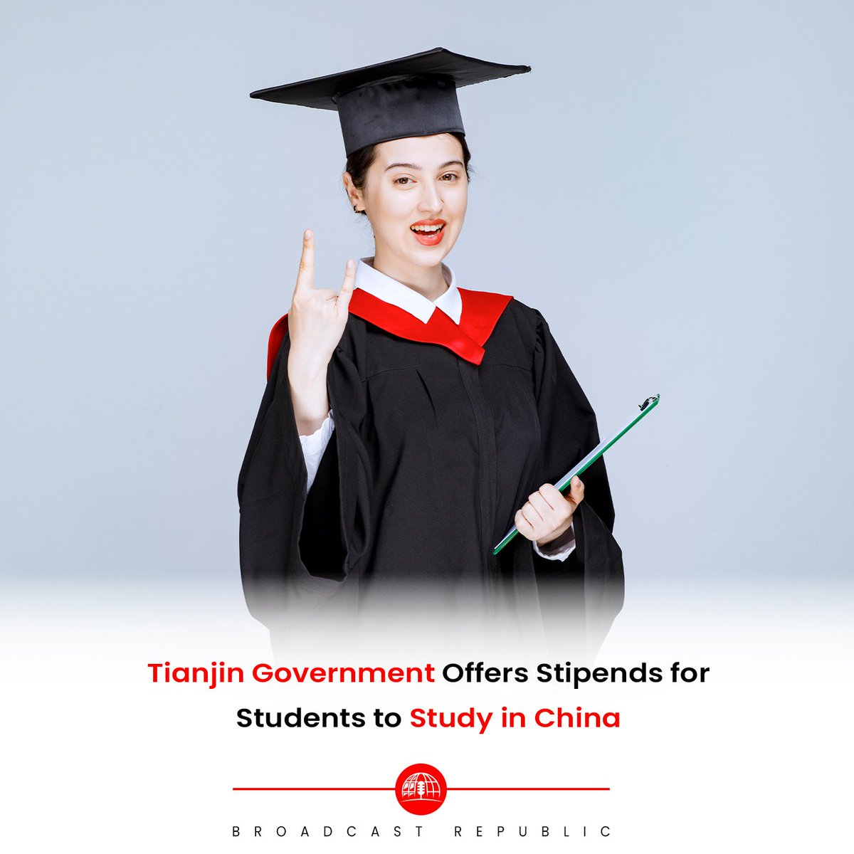 Exciting news for students! 
The Tianjin Government has announced a fully funded scholarship program for international students, covering tuition fees, living expenses, and medical insurance. 

#BroadcastRepublic #Scholarship #TianjinGovernment #FullyFunded #StudyinChina #Stipend
