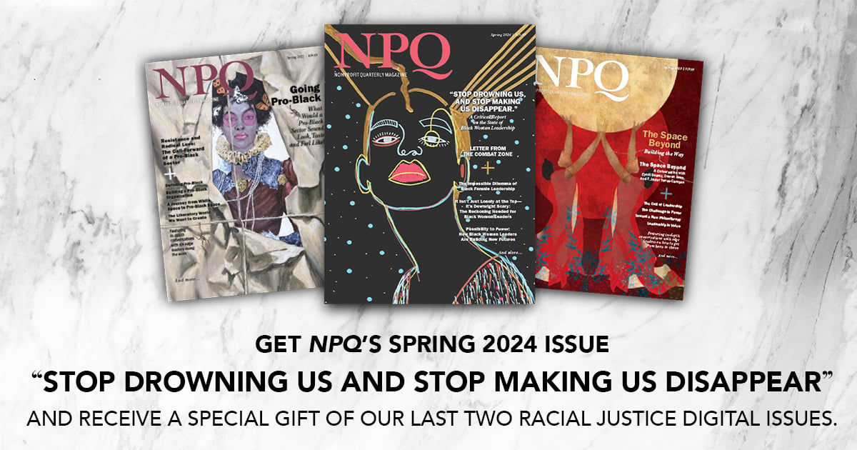 Subscribe to get your copy of, “Stop Drowning Us, and Stop Making Us Disappear: A Critical Report on the State of Black Woman Leadership”* and receive a special gift of our last two #racialjustice digital issues: bit.ly/4a0n1tH  
 
*Title by Shauna Knox