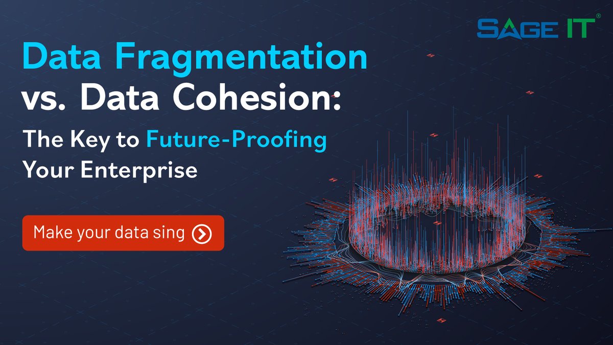 SageITInc's tweet image. Our latest blog dives into the critical concept of #datacohesion and #datafragmentation. Understanding the pitfalls of data fragmentation and embracing data cohesion is the linchpin for future-ready enterprises. Read the #blog: sageitinc.com/blog/data-frag…
#data #sageit