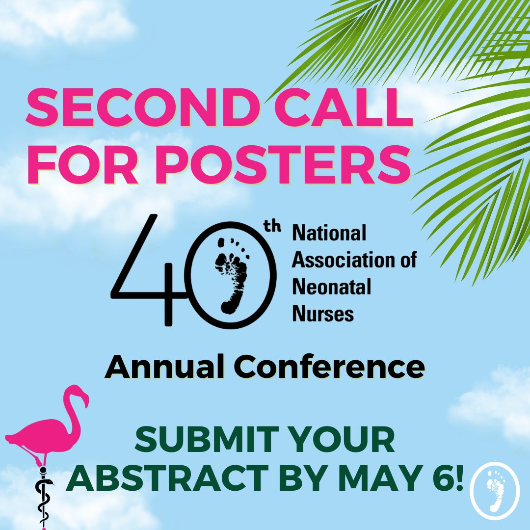 Apply for the call for abstracts for the chance to present at the NANN 40th Annual Conference in Orlando, FL! Don’t miss your chance to apply before Monday, May 6: bit.ly/3QwzH4B #neonatalnurses #nann #nicunurses #callforposters #FerNANNdo