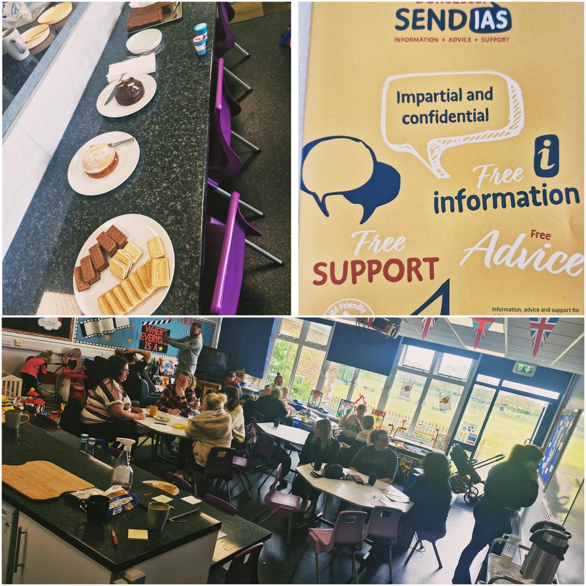 Fabulous CONNECT coffee morning here at Castle Hills. Big thanks to Naomi @ SENDIAS and Dan @Strongerfamilies for attending and sharing valuable information and answering questions. See you next time. @CastleHillsScaw @LegerEdTrust #TeamCastleHills