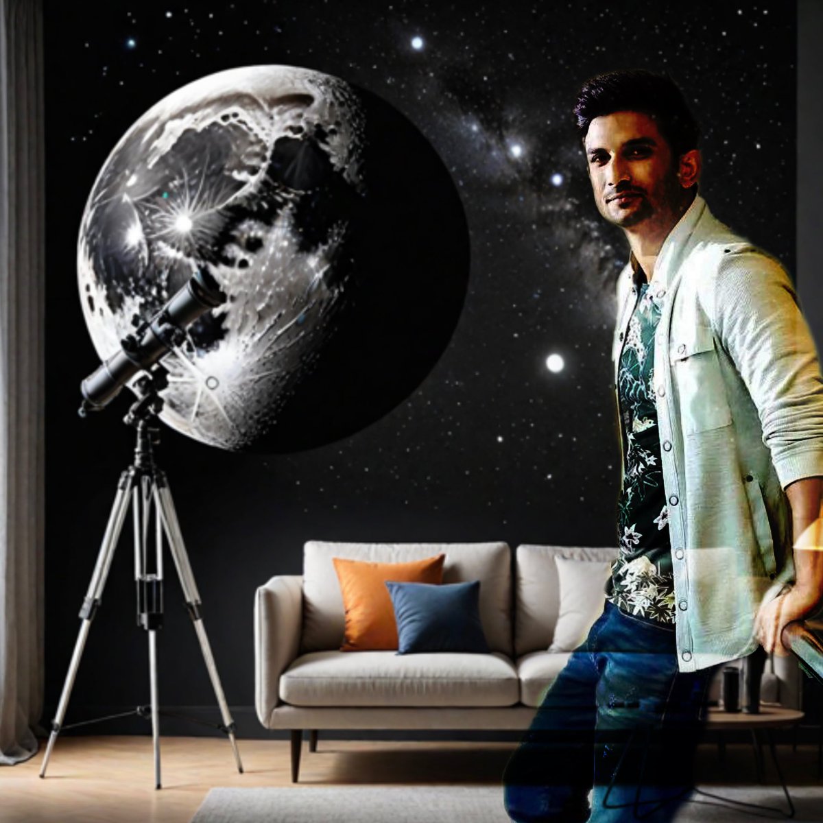 Sushant Singh Rajput: A gifted and a rare soul, he was a seeker of knowledge who looked beyond the earth and claimed a spot on the moon. His journey inspires us to dream big, cherish our curiosities, and embrace the universe's vast wonders. 

Sushant A Miracle 🤍