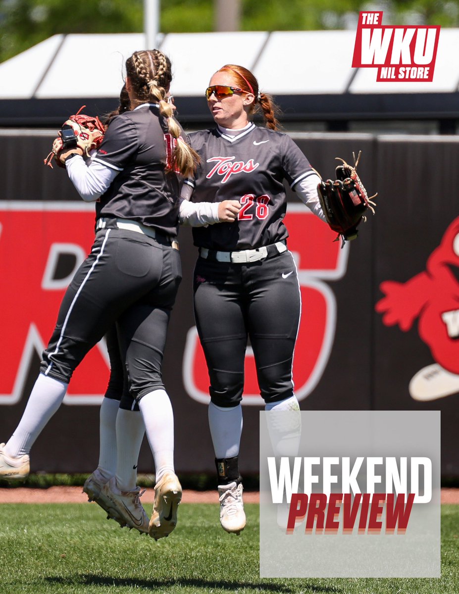 Come out and see @WKUSoftball taking on UTEP for the final CUSA series this weekend‼️ It is also senior day this Sunday, come out and support🙌 Shop🔗: wku.nil.store/collections/so… #GoTops