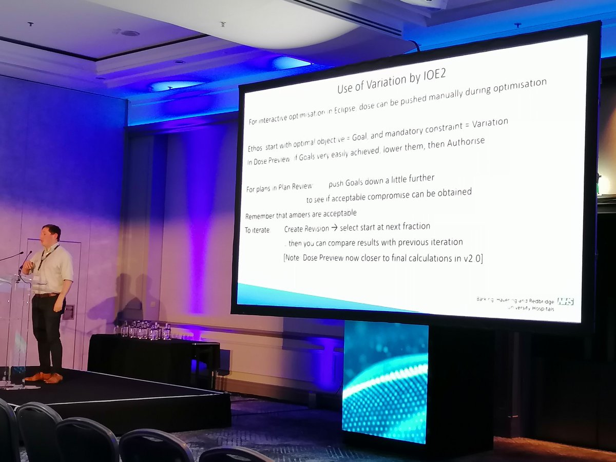 Great presentation by <a href="/AlmondEwan/">Ewan Almond</a> from <a href="/BHR_RTPhysics/">BHR RT Physics</a> describing the radiotherapy transformation journey <a href="/BHRUT_NHS/">BHRUT NHS 🏥</a> &amp; the new features of <a href="/VarianMedSys/">Varian</a> #Ethos for improving patient plan quality 
<a href="/RTphysicist/">Dom Withers</a> <a href="/RTatBHRUT/">BHR_Radiotherapy</a> #OncologySummit