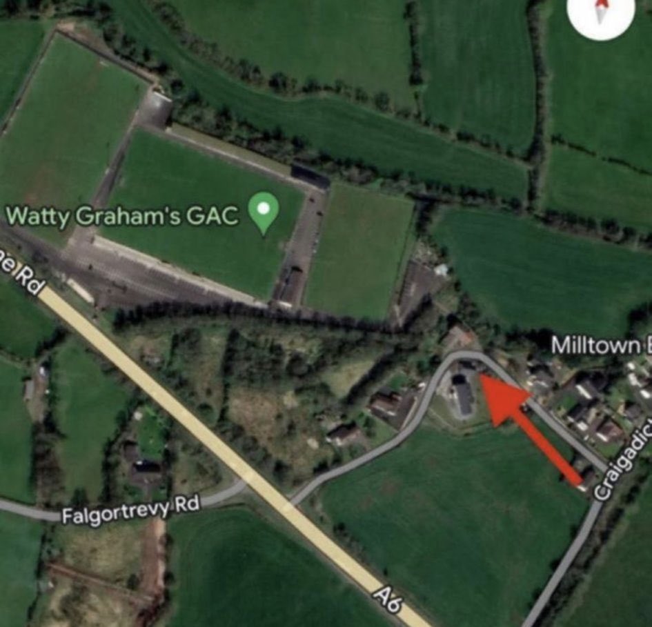 Ahead of this evening’s senior games (football v Loup & Camogie v Swatragh both 7pm throw-in) at Watty Graham Park, could the players, coaches and supporters of all teams please enter via the Falygortrevy Road entrance (red arrow) and not the Glenshane gate. There will be no…