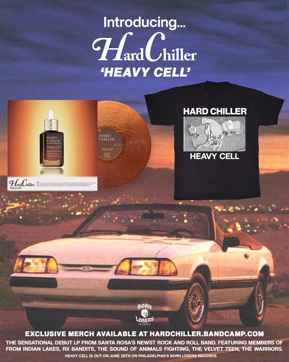 Our first Hard Chiller single ‘Clouds’ is out now on all streaming. You can pre-order stuff here: bornlosersrecords.com/collections/ha… thank you bye bye