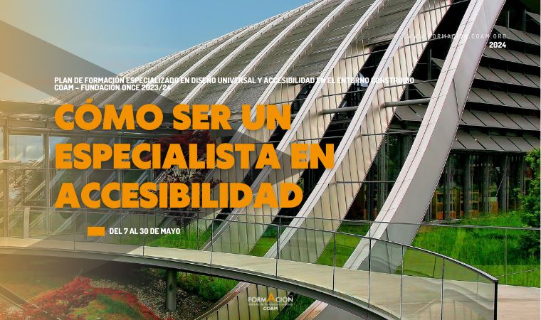 .@cursosCOAM y @Fundacion_ONCE completan su plan formativo centrado en Accesibilidad con un último módulo, donde abordaremos todo lo que necesitas para ser un especialista en accesibilidad en el entorno construido. 👉 coam.org/es/actualidad/… 🗣 Dirige @Delfin_JIM