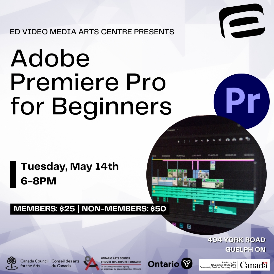 This workshop introduces to the essentials of editing video in Adobe Premiere Pro: how the software manages media, starting a new project, importing footage, simple editing tools, applying effects, and exporting your work.

Register Here: edvideo.org/blog/workshop/…