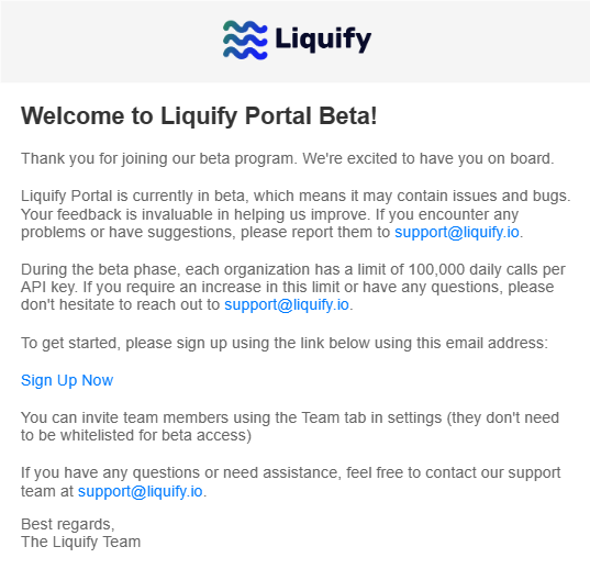 We Just sent out a fresh batch of Liquify Portal Beta invites👀. Did you get one?. Join the wait-list here: lnkd.in/gQ-pKTab Did we mention it is Incentivised?😉