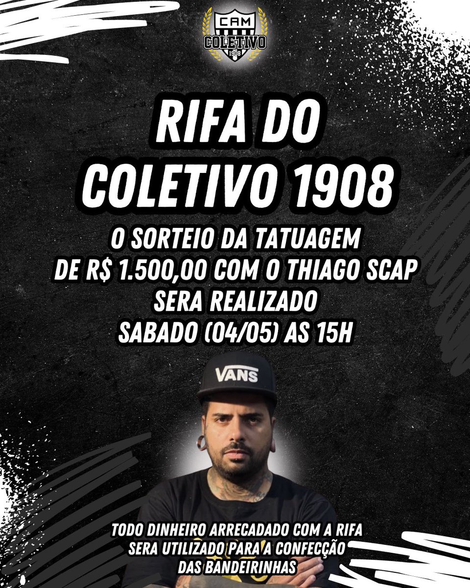 🚨 ATENÇÃO!!! 🚨 O sorteio do prêmio final da nossa rifa será realizado neste sábado (04/05) às 15h!!! Lembrando que todo dinheiro arrecadado com a rifa será revertido na confecção das bandeirinhas!!!