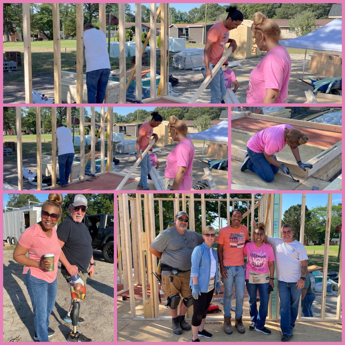 I still have my general contractors license, and I know how to use the gavel in court, but I was admittedly a little rusty swinging that hammer! But, oh, what a great time and beautiful weather for helping build a Habitat for Humanity home in Wayne County.  #HabitatforHumanity