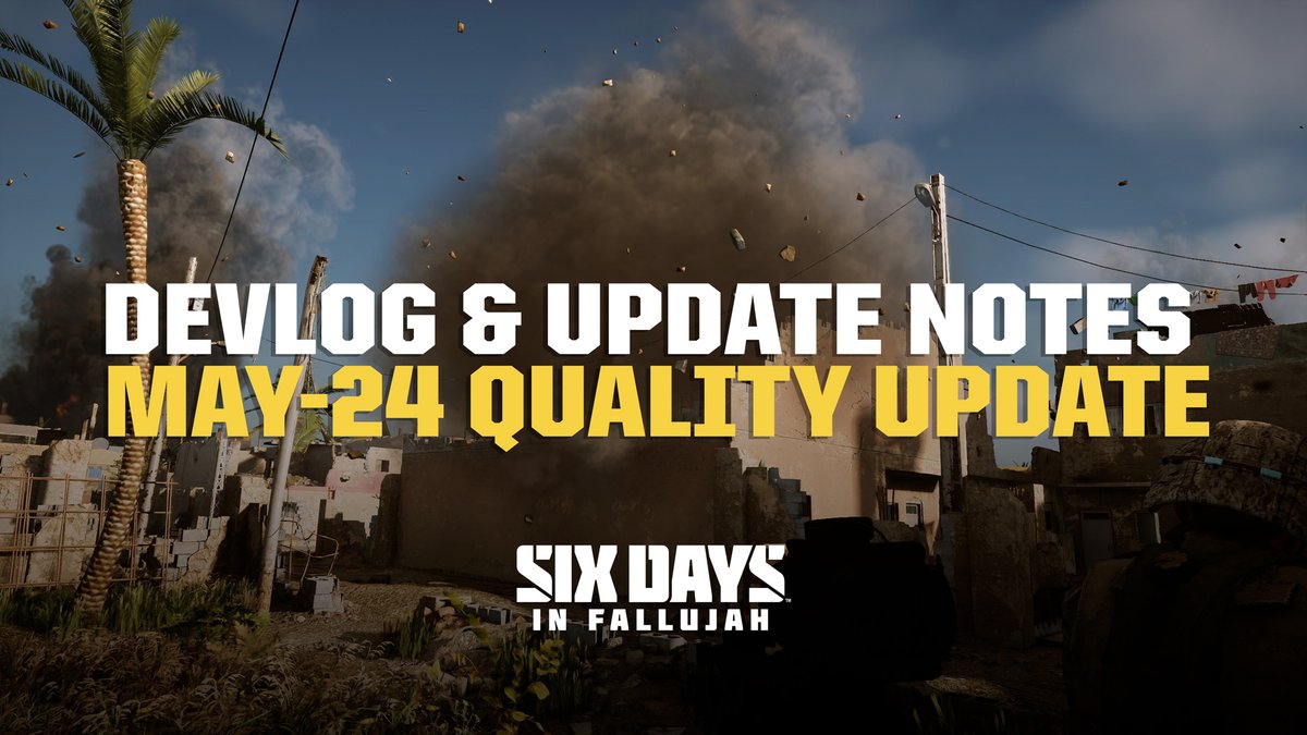 Yesterday's quality update brought Interaction System reworks, a new Emergent Objective, and an additional crosshair option to Six Days! Update Notes:>> steamcommunity.com/games/1548850/…