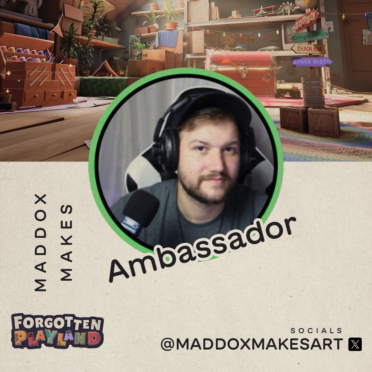 🌟 𝐍𝐄𝐖 𝐀𝐦𝐛𝐚𝐬𝐬𝐚𝐝𝐨𝐫: 𝐌𝐚𝐝𝐝𝐨𝐱 𝐌𝐚𝐤𝐞𝐬 🌟

Rounding out the #FPDreamTeam is the one and only @maddoxmakesart!

Thrilled to announce the final member of the #FPDreamTeam - none other than @maddoxmakesart! 🌟 He's 'kind of' a big deal - and we're feeling lucky to…