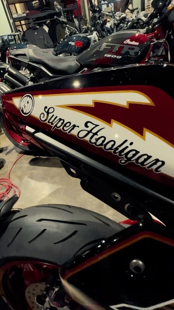 🔥 Introducing the all-new 2024 Indian Motorcycle FTR Roland Sands Edition Super Hooligan! 

🔥 Get ready for a perfect blend of style, performance, and exclusivity with this special edition bike. 

🏍💨 #IndianMotorcycle #FTRRolandSands #SuperHooligan #2024Edition 🌟✨