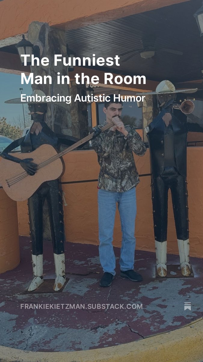 Autistic humor can be misunderstood or overlooked. Their wit can be dry, their gags enduring, and their slapstick, timeless. Which is what makes it amazing!

It's a unique and delightful kind of funny that deserves appreciation. #AutismAwareness #Neurodiversity #SenseOfHumor