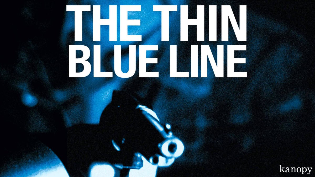 Let's name some great documentaries! #ErrolMorris's breakthrough film changed the world of documentary forever. See THE THIN BLUE LINE (1988) through participating libraries, ad free and subscription free, at kanopy.com/product/thin-b…. @IFCFilms #filmsthatmatter Available: 🇺🇸