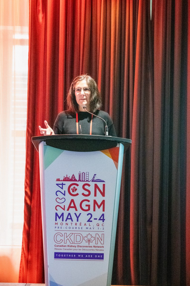 Dr. @EmmanuelleCord welcomes the #CKDNetwork community at the #CSNAGM in Montréal.
