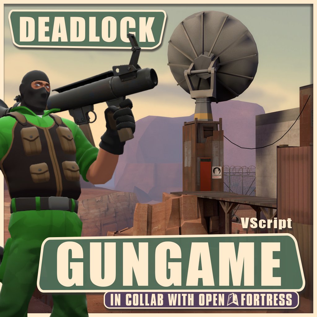 New Map, [GunGame] Deadlock! Vote now on Steam Workshop: steamcommunity.com/sharedfiles/fi… #TF2
