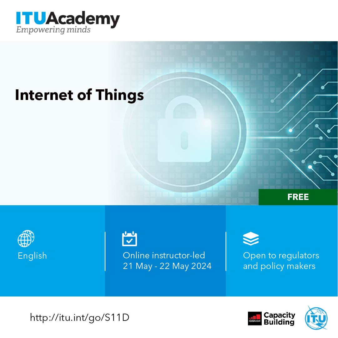 #ITUacademy presents: Explore the role that Internet of Things (IoT) can play in enhancing the quality of life of citizens. Join the course delivered by @GSMA to learn the key differences between #IoT and traditional telecom services. Register by 15 May!  itu.int/go/S11D