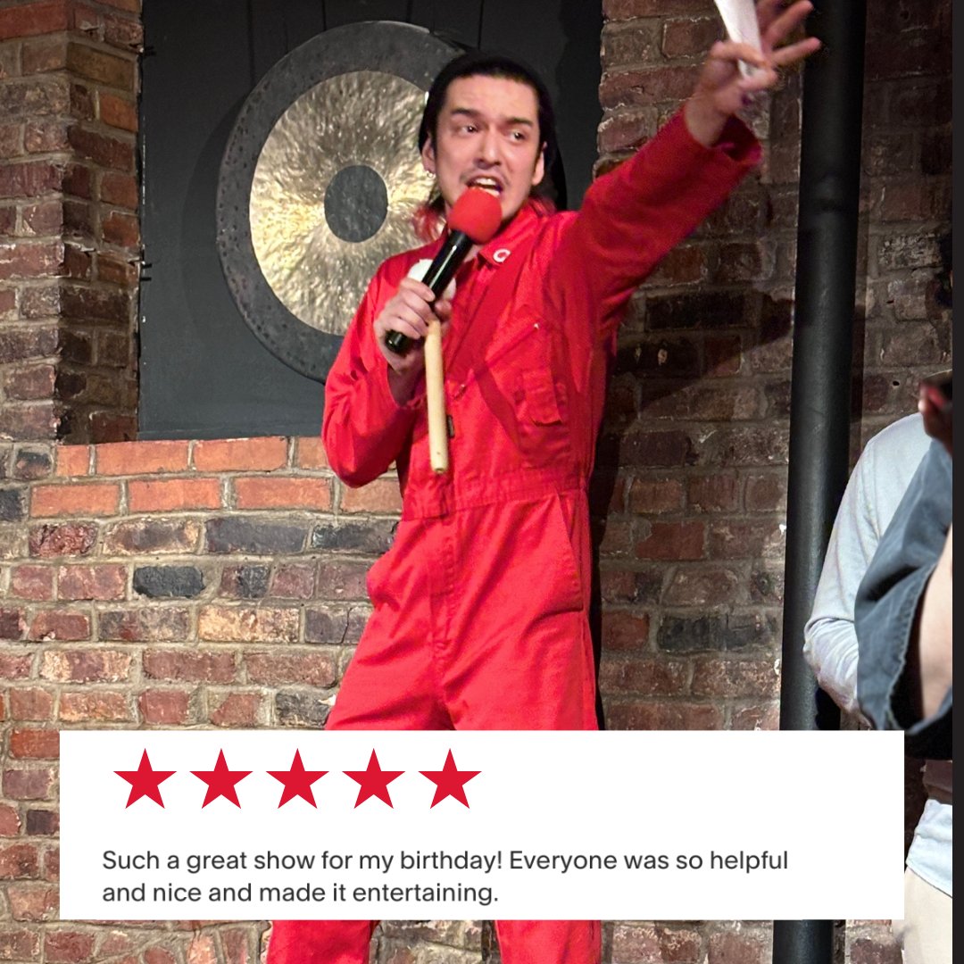 Turning birthdays into bursts of joy and laughter! 🎉🎤 We're over the moon to hear we hit the mark for your special day. Our aim? To serve up a show that's as unforgettable as you are.

#BATSU #BATSUNYC  #NYC #ComedyShow #OnTheSpot #HilariousActs #ExploreNYC