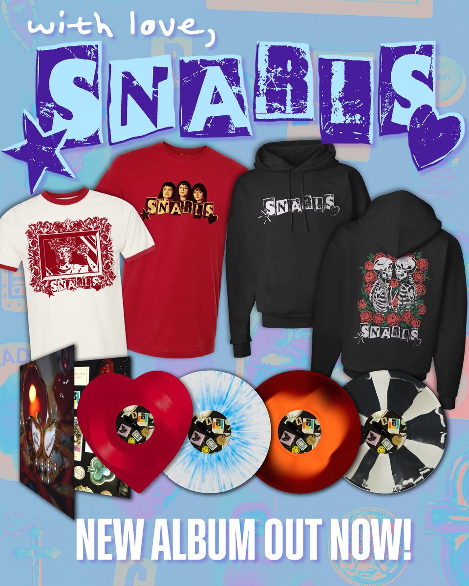 New @snarlsband album “With Love,” is out now in the world! Listen/Purchase: takethistoheartrecords.com/products/snarl…