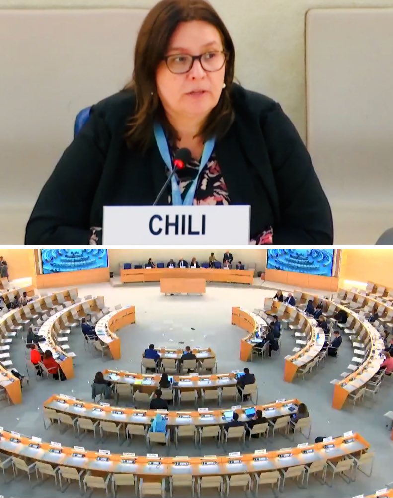 El día de hoy, el Grupo de Trabajo del EPU adoptó el informe del 4to Examen Periódico Universal de Chile. Agradecemos a las 118 delegaciones que efectuaron recomendaciones. Seguimos avanzando en nuestro compromiso por los derechos humanos. #Chile #EPU #DerechosHumanos 🇨🇱🌍