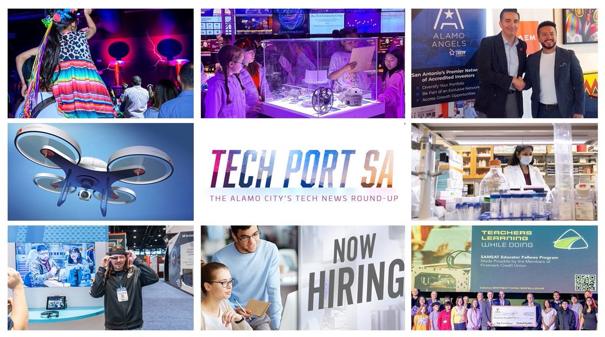 Weekly #tech news roundup: 🔬FREE After School STEM Classes; ✈️MRO Americas 2024; 🎓SAMSAT Awarded Education Grant; Tech Jobs and More! Check it out: tinyurl.com/2p98597s @samsat210 @aviationweek @swri @cymanii @utsa @biomed_sa @alamoangelsofsa